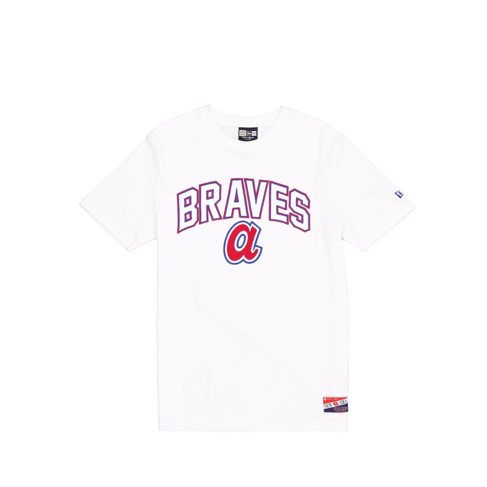 New Era Atlanta Braves Throwback White T-Shirt - Size 3XL